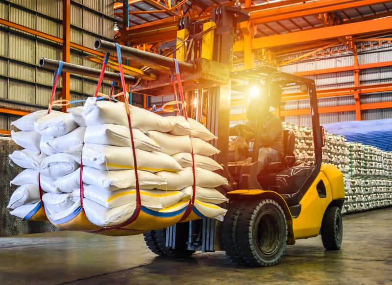 Forklifts make lifting heavy loads easier and faster.